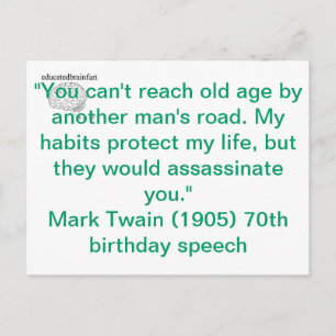 Mijn gewoontes briefkaart