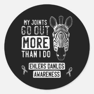Mijn gewrichten gaan uit Ehlers-Danlos syndroom Ed Ronde Sticker