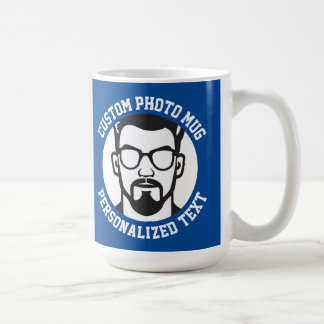 Mijn gezicht op een grote CHELSEA BLAUWE aangepast Koffiemok