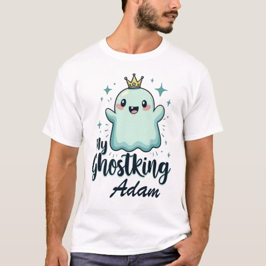 Mijn Ghostking Kawaii Halloween Shirt voor Vriend (Voorkant)