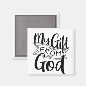 Mijn Gift van God Gospel Graphics Birth Blessing Magneet (Voorkant / Achterkant)