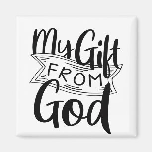 Mijn Gift van God Gospel Graphics Birth Blessing Magneet