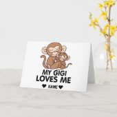 Mijn Gigi houdt van me Kaart (Gele Bloem)