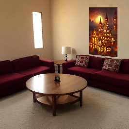 Mijn Gingerbrood thuis in de hel | AI Art Poster