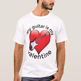 Mijn gitaar is mijn Valentijn T-shirt