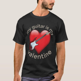 Mijn gitaar is mijn Valentijn T-shirt