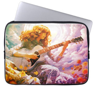 Mijn gitaar spelen in de storm laptop sleeve