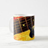 Mijn gitaar tokkelend koffiemok (Voorkant links)