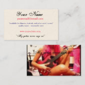 "Mijn gitaar zegt nooit nee!" Visitekaartje (Voorkant / Achterkant)