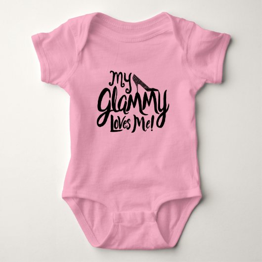 Mijn Glammy houdt van Baby kleding Romper (Voorkant)