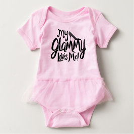 Mijn Glammy houdt van mij! Baby Romper