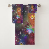 Mijn Glamoureus Funky Disco Pattern Bad Handdoek (Insitu)