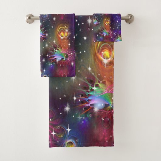 Mijn Glamoureus Funky Disco Pattern Bad Handdoek (Insitu)