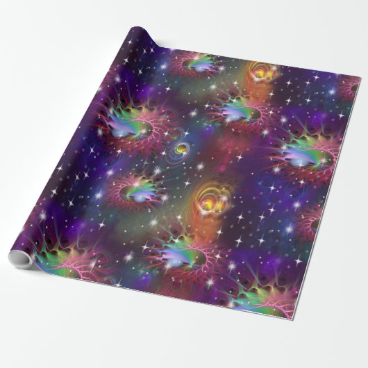 Mijn Glamoureus Funky Disco Pattern Cadeaupapier (Uitgerold)