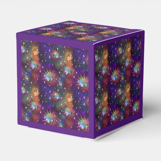 Mijn Glamoureus Funky Disco Pattern Wrapping Paper Bedankdoosjes (Achterkant)