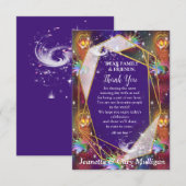 Mijn Glamoureuze Funky Disco-ontwerp Dank u RSVP Kaartje (Voorkant / Achterkant)