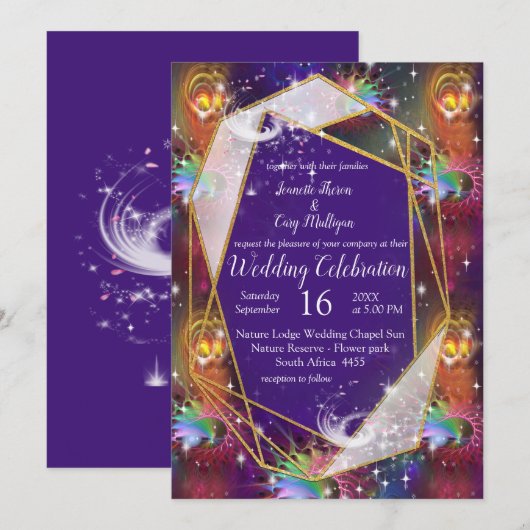 Mijn Glamoureuze Funky Disco-ontwerp Kaart (Voorkant / Achterkant)