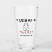 Mijn glas is halfvol bierglas (Voorkant)
