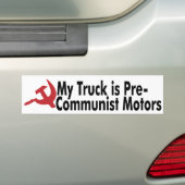 Mijn GM Truck is pre-communistische motoren Bumpersticker (Op auto)