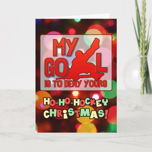 Mijn Goal Hockey Goalie Quote Kerstmis Kaart (Voorkant)