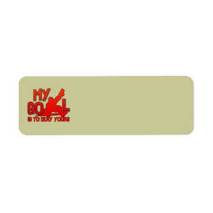 Mijn Goal Hockey Return Address Labels
