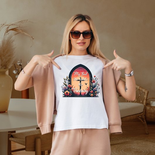 Mijn god hij houdt de overwinning  t-shirt