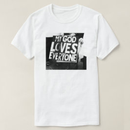 MIJN GOD HOUDT VAN IEDEREEN GELIJKHEID T-SHIRT