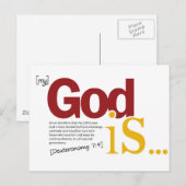 Mijn God is Briefkaart (Voorkant / Achterkant)