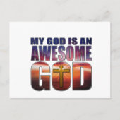Mijn God is een GEWELDIGE GOD Briefkaart (Voorkant)
