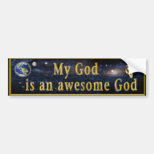 Mijn God is een Geweldige God Bumpersticker