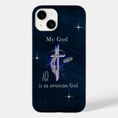 Mijn God is een Geweldige God Case-Mate iPhone Case (Achterkant)