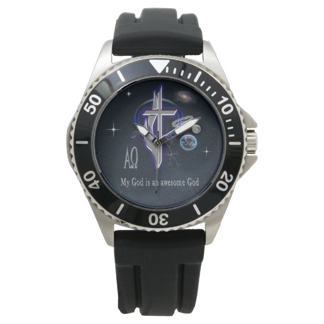 Mijn God is een geweldige God Horloge (Voorkant)