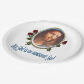 Mijn God is een geweldige God Papieren Bordje (Gekanteld)