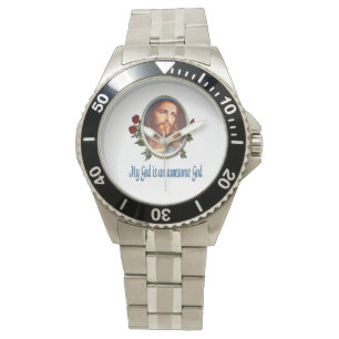 Mijn God is een geweldige goed cadeau Horloge