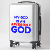 MIJN GOD IS GEWELDIGE STICKER (Koffer)