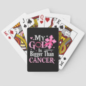 Mijn God is Groter Dan Borstkanker Pokerkaarten (Achterkant)
