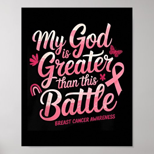 Mijn God is groter dan deze titel borstkanker ooit Poster (Voorkant)