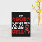 Mijn God is groter dan een geschenk voor sikkelcel Kaart (Gele Bloem)