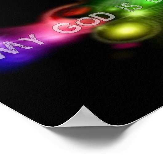 Mijn God is groter poster (Hoek)