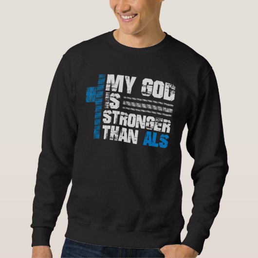 Mijn God Is Sterker Dan Als  Als Bewustzijn Trui (Voorkant)