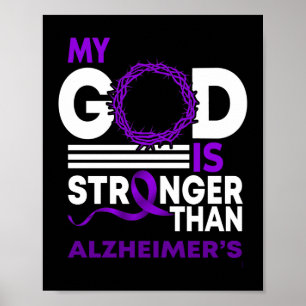 Mijn God is sterker dan Alzheimer. Poster