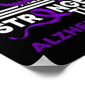 Mijn God is sterker dan Alzheimer's Bewust Poster (Hoek)