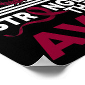 Mijn God is sterker dan AVM Bewustmakingslint Poster (Hoek)