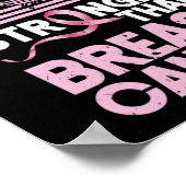 Mijn God is sterker dan borstkankerbewustzijn Poster (Hoek)