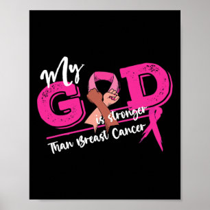 Mijn God is sterker dan borstkankerbewustzijn Poster