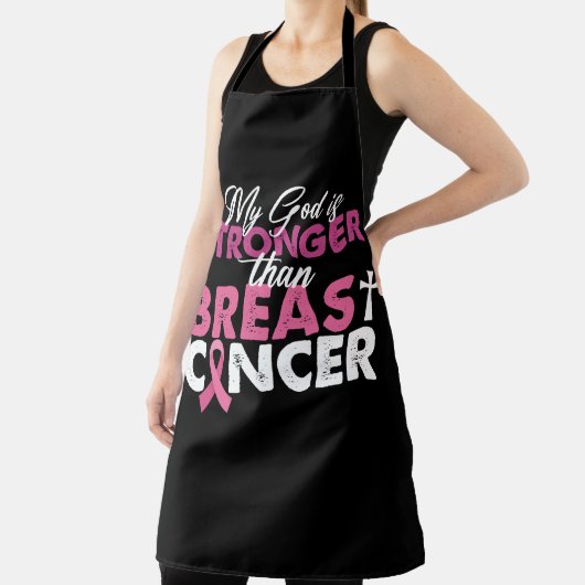 Mijn god is sterker dan Christelijk borstkanker Schort (Insitu)