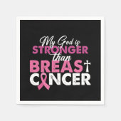 Mijn god is sterker dan Christelijk borstkanker Servet (Voorkant)