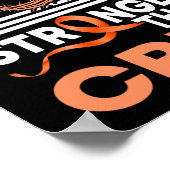 Mijn God is sterker dan CRPS Awareness Ribbon Poster (Hoek)