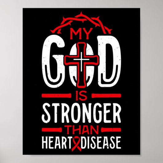 Mijn God is sterker dan de overlevende van hartzie Poster (Voorkant)