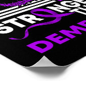 Mijn God is sterker dan dementienaliteits lint Poster (Hoek)